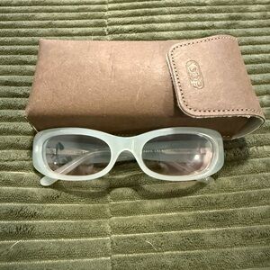 Crap Eyewear Light Blue Sunglasses with Brown Case